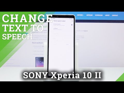 How to Manage Text to Speech in SONY Xperia 10 II – Convert Text to Speech