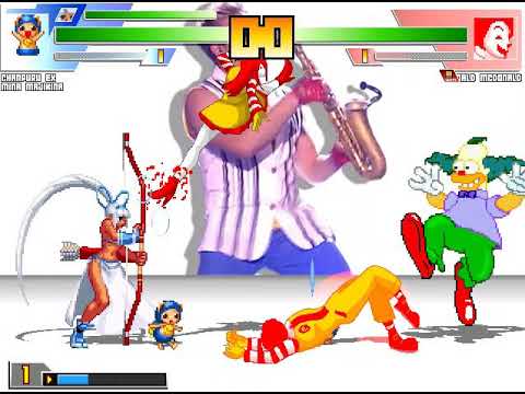 Mugen Random Battles: Mina Majikina and Chanpuru (Chample) Vs Ronald McDonald