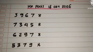 PREDIKSI HK POOLS 18 OKTOBER 2026 || RUMUS KEPALA HK POOL MALAM INI
