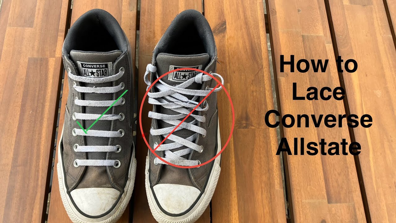How to Bar Lace Converse Chuck Taylors | Clean & Classic Sneaker Lacing Tutorial