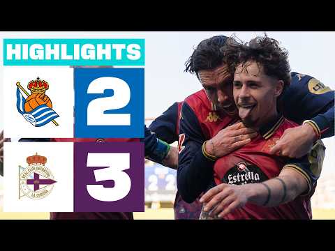 REAL SOCIEDAD B 2 - 3 RC DEPORTIVO | RESUMEN LALIGA HYPERMOTION