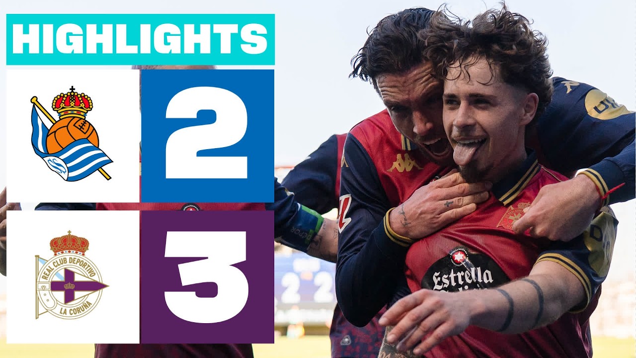 Real Sociedad B U21 vs Deportivo La Coruña Highlights