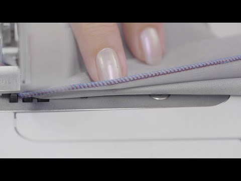 L 850 Overlock: Stichoptimierung 3-Faden Rollsaum, Picotstich