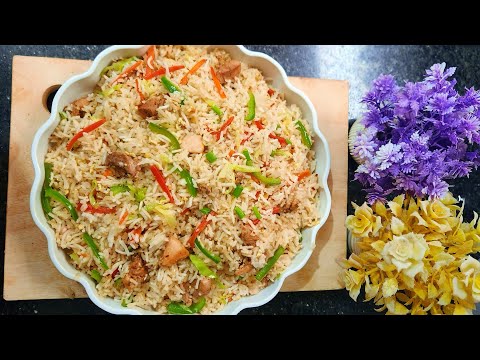 Best Chicken Fried Rice Recipe | Delicious Mongolian Fried Rice | Healthy Tasty Lunchbox Recipe