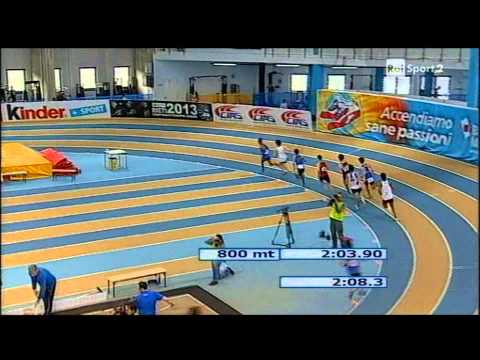 1000 METRI ALLIEVI - Campionati Italiani indoor 2013🥈