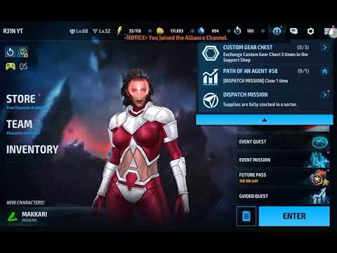 Marvel Future Fight - Eternals NEW UNIFORM Preview