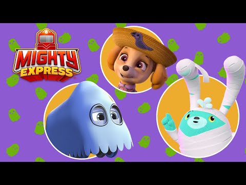 Trick or Treat! Mighty Express + PAW Patrol + Abby Hatcher Compilation #2 | Mighty Express Official