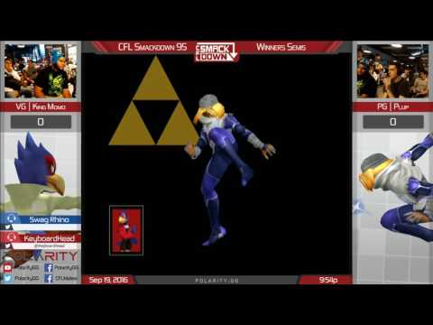 CFL Smackdown 95 Melee - VG King Momo (Falco) vs PG Plup (Sheik) - Winners Semis
