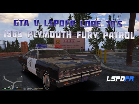 GTA V LSPDFR Lore 70's 1969 Plymouth Fury Patrol 🚨