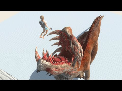 Mutant Spino Eats feeds Slow motion | Animal Revolt Battle Simulator