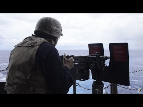 Valiant Shield 16  Sailors conduct live fire exercise
