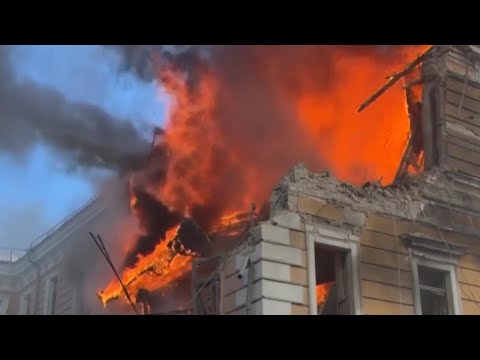 Russian drone hits cultural landmark in Ukraine's capital