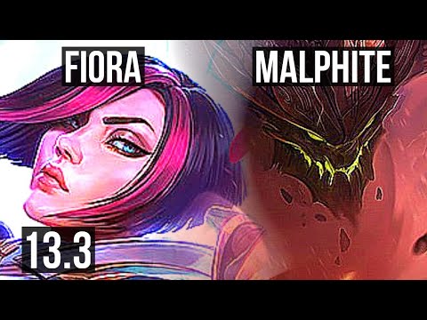 FIORA vs MALPH (TOP) | Rank 4 Fiora, 7/1/3, Godlike, Rank 21 | EUW Challenger | 13.3