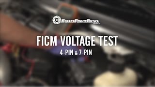 6.0L Power Stroke FICM Voltage Test; 4-pin and 7-pin