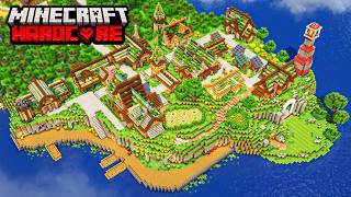 Download lagu I Built a FARMING VILLAGE in Hardcore Minecraft mp3