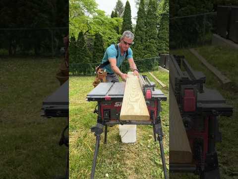 Table Saw Skill: How to rip a long board on a table saw by yourself