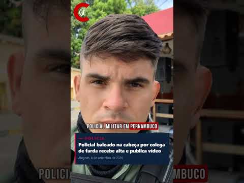PM baleado por colega de farda recebe alta após 16 dias: "Deus é conosco"