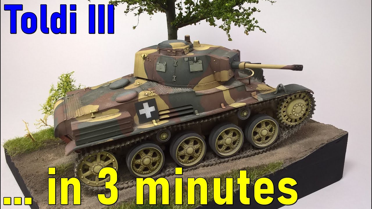 #7 … in 3 minutes – Toldi III Hungarian Light Tank scale 1/35 – model build
