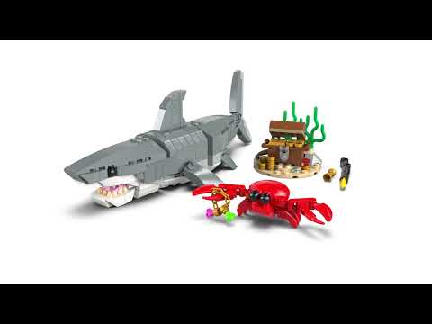 Конструктор LEGO Creator Лютая акула с сундуком сокровищ (31381)