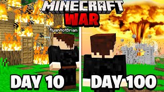 Surviving 100 Days in a Minecraft WAR heres what h