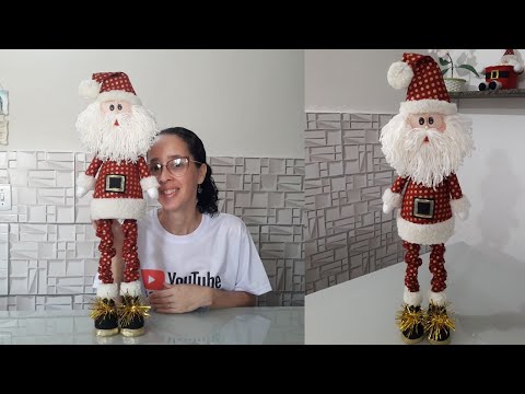 Papai Noel Pernudo SEM COSTURA - Papai Noel de Loja - 🤩 Navideño - @fazerarte