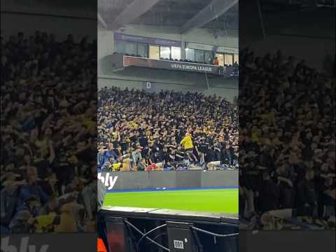 AEK ATHENS FANS AT THE AMEX STADIUM - Brighton v AEK Athens Europa League Highlights #aekathens #aek