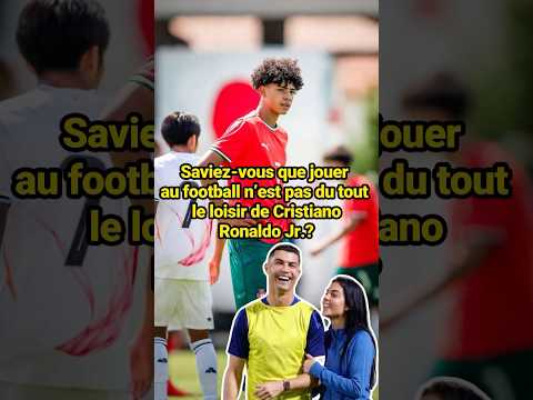 Saviez-vous que le football n’est pas du tout le loisir de Cristiano Ronaldo Jr.?#celebrity#worldcup