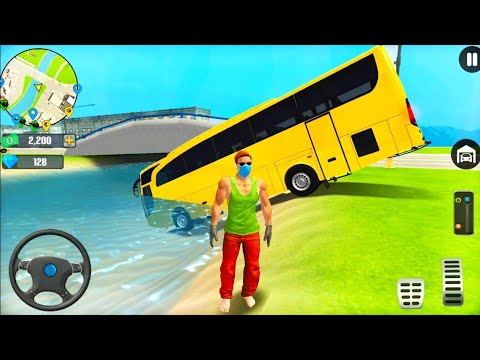 Hover Bike and Police Helicopter Drivingin Open World Game - Android Gameplay