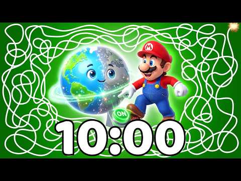 10 Minute Timer Super Mario Earth Day Timer Bomb Explosive Countdown Surprise