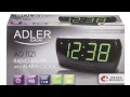 Adler AD1121 Radijo žadintuvas, juodos spalvos