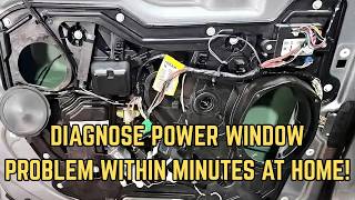 How To Diagnose Power Window Problem - How To Say Is the Switch or Motor bad?