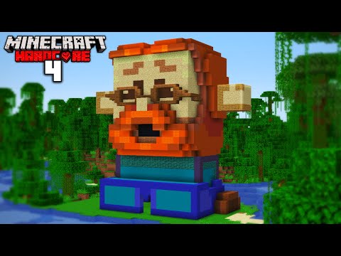 TheTerrain - I Built Minecraft's Creator in Minecraft Hardcore!