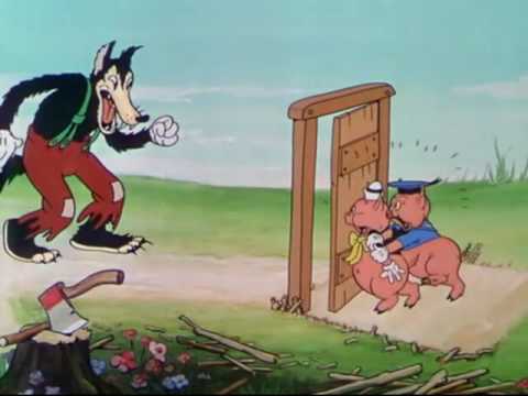 Os 3 Porquinhos e o Lobo Mau.