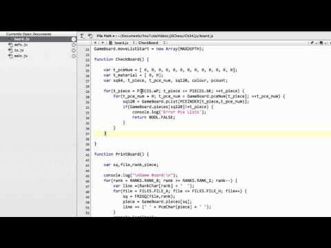 Programming A Chess Engine In Pure Javascript Part 34 - Make Move #4 - CheckBoard