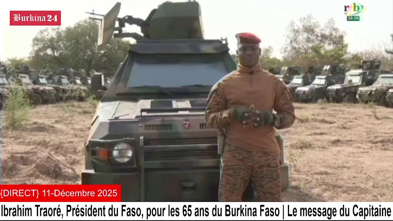 {DIRECT} 11-Décembre 2025 : Le message du Capitaine Ibrahim Traoré pour les 65 ans du Burkina Faso