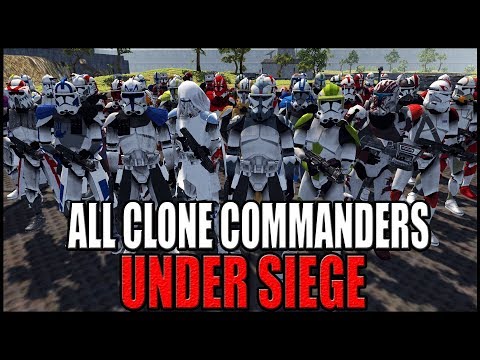 All Clone Commanders UNDER SIEGE by General Grievous! - Men of War: Star Wars Mod Battle Simulator