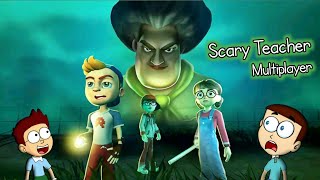 Scary Teacher Multiplayer - Android Game | Shiva and Kanzo Gameplay