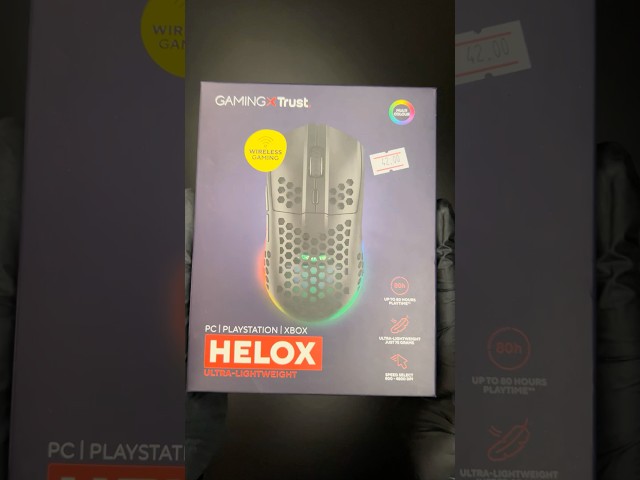 Vídeo relacionado con GXTrust 928W Helox Ratón Gaming Ultraligero 65g, dpi Ajustable 200-6400 Sensor Óptico, 6 Botones Programables, Iluminación RGB Mouse Gaming con Cable USB PC Ordenador Portátil, Blanco