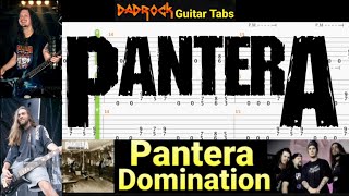 Domination - Pantera - Guitar + Bass TABS Lesson