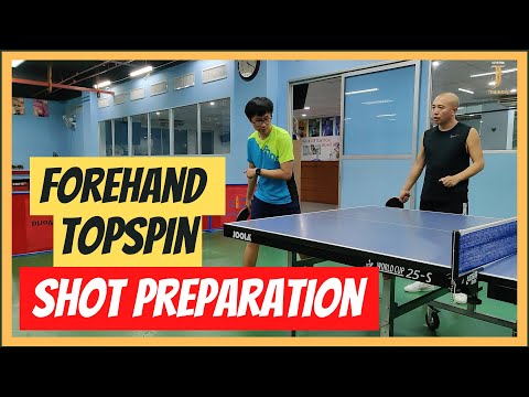 Table Tennis Forehand Topspin - Back Swing for forehand topspin