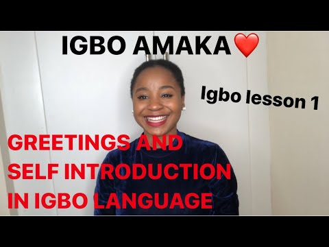 Igbo lesson 1 - Learning the #igbo #language fast and easy for #beginners. #igboamaka