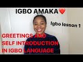 Igbo lesson 1 - Learning the #igbo #language fast and easy for #beginners. #igboamaka
