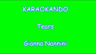 Karaoke Italiano - Tears - Gianna Nannini ( testo )