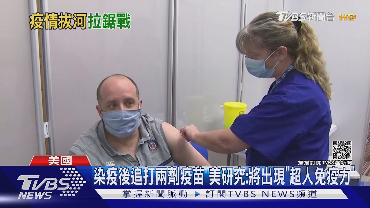 染疫後追打兩劑疫苗 美研究:將出現「超人免疫力」
