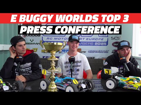 Top 3 React - Press Conference IFMAR E Buggy Worlds Presented by Hobbywing