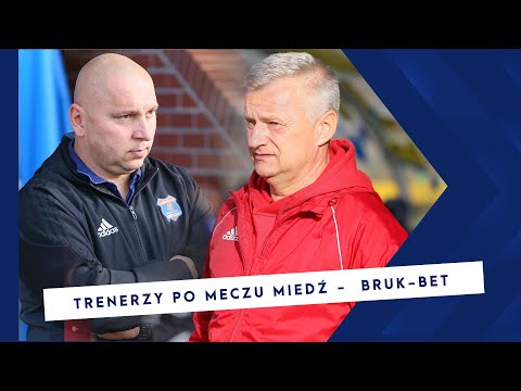[MIEDŹ TV] Trenerzy po meczu Miedź- Bruk- Bet