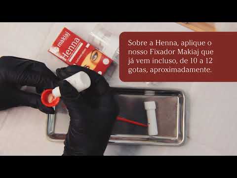 HENNA PARA SOBRANCELHA PROFISSIONAL MARROM MAKIAJ