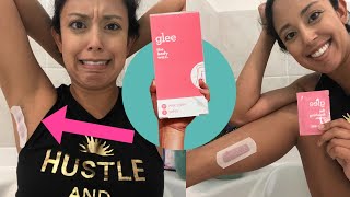 Trying GLEE at home wax strips for first time | GLEE wax strips honest review | Do GLEE strips work?