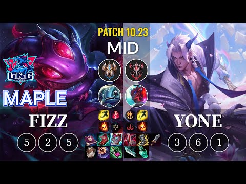 LNG Maple Fizz vs Yone Mid - KR Patch 10.23