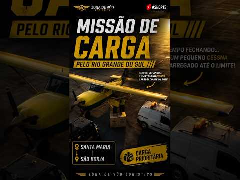 O COMEÇO da MISSÃO DE CARGA ✈️📦 | Cessna carregado até o limite